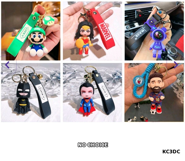 Highlight Rubber Keychain And Lobster Hook 1 Pc (No Choice) 