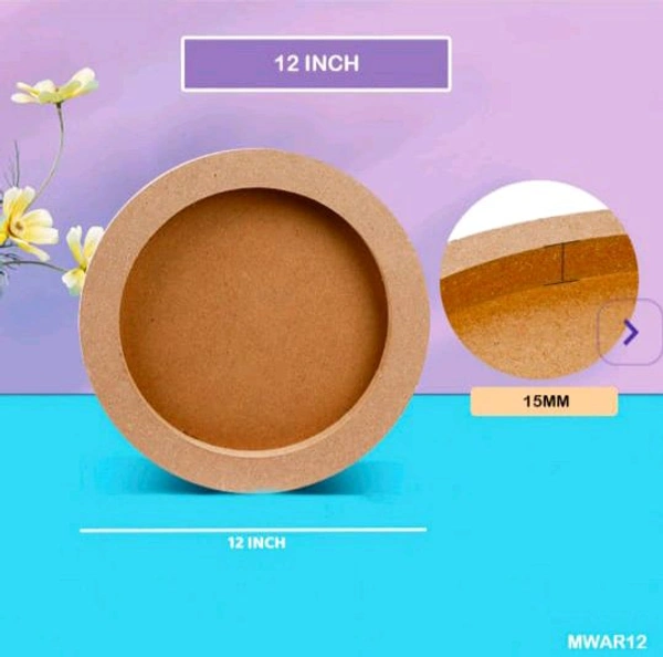 12" Inch Round Deep MDF coster Frame 