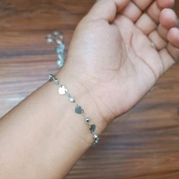 Heart Diamond multipurpose Chain Silver (1mtr)