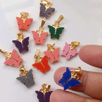 Multi Butterfly Charms Pack Of 6 Pc 