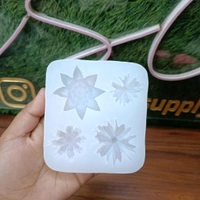 3d Flower 4 Cavity Candle / Clay Mold 
