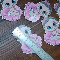 Baby Girl Wooden MDF Cutout Pair 