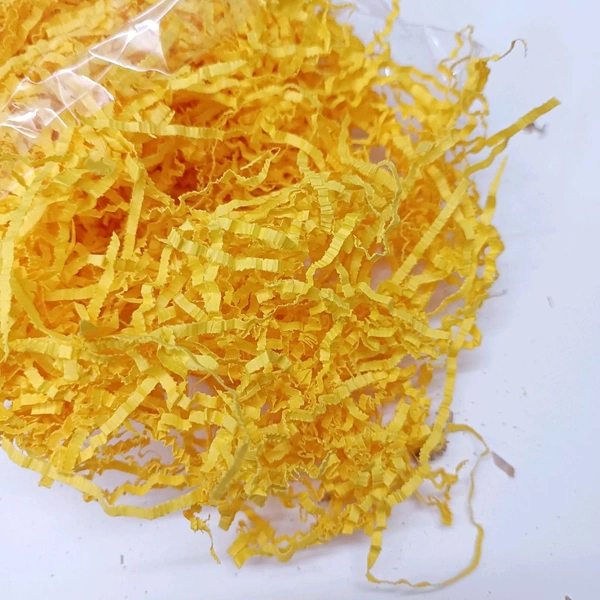 Crinkle Paper Filler  (100grms Pack)  Yellow 