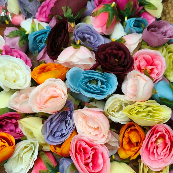Artificial Roses Mix Pack (5.5-6cm) (10 Pcs) 