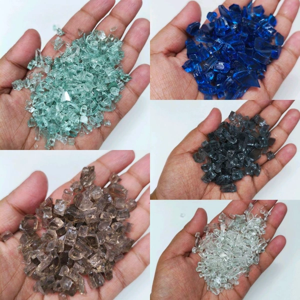 Firepet Glass Combo Of 5 Pack Different Colour (100 Grms Each) 