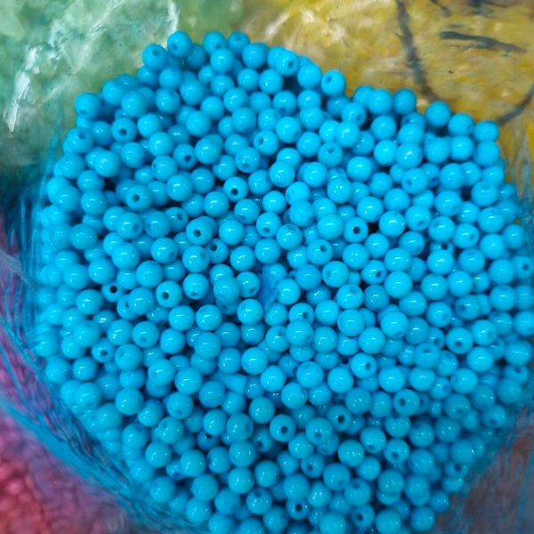 0.5MM Beads 25 Grms (Blue) 
