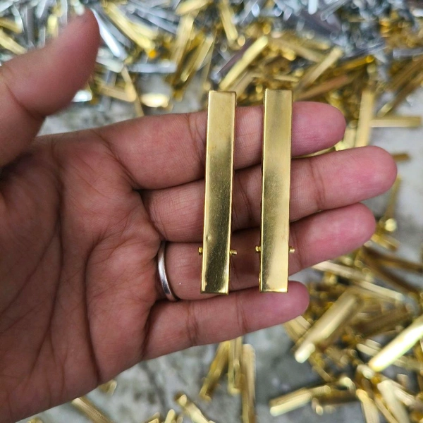  Alligator Pin / Clip Golden 2.3 Inch (10pc)