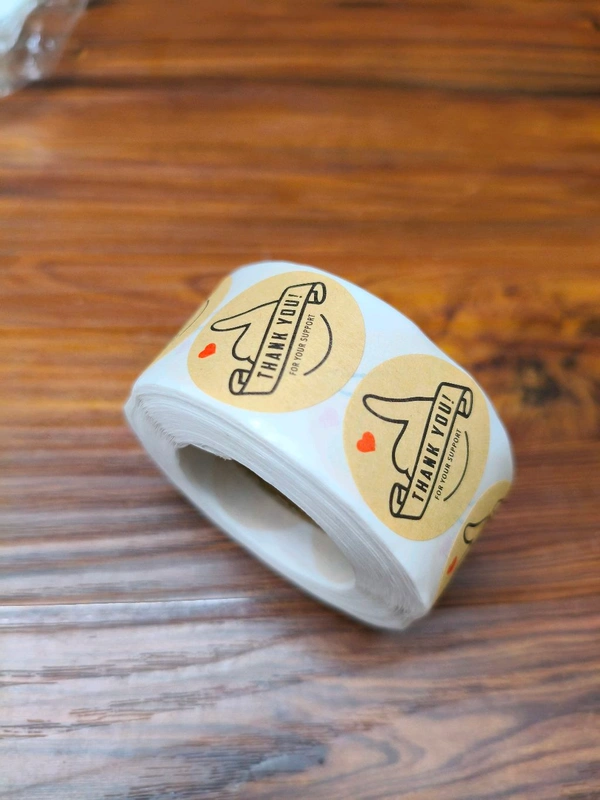 Thankyou Sticker Roll 1" Inch (500 Pcs) 