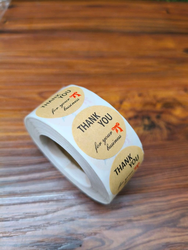 Thankyou Sticker Roll 1" Inch (500 Pcs) 