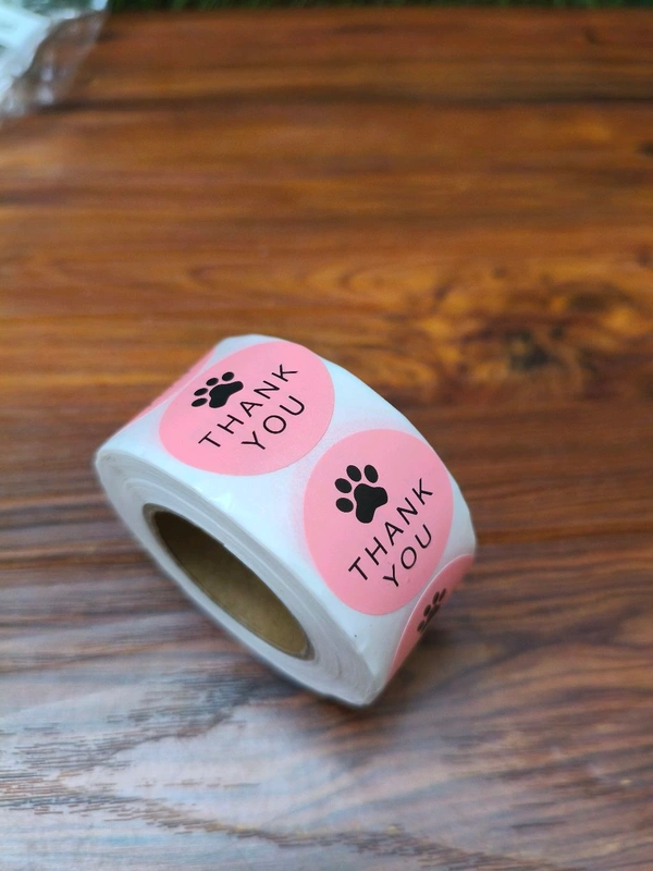 Thankyou Sticker Roll 1" Inch (500 Pcs) 