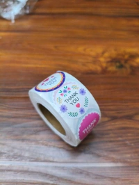 Thankyou Sticker Roll 1" Inch (500 Pcs) 