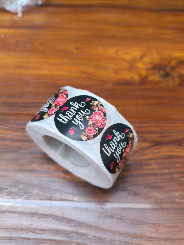 Thankyou Sticker Roll 1" Inch (500 Pcs) 