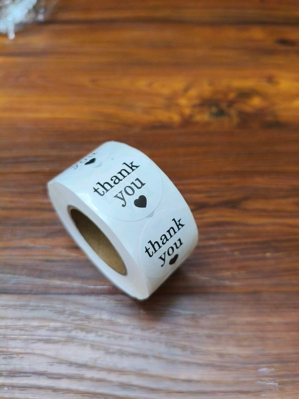 Thankyou Sticker Roll 1" Inch (500 Pcs) 