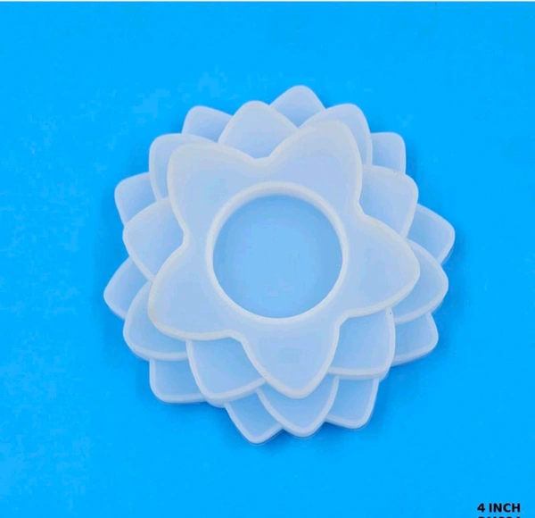 Lotus 🪷 Tealight Holder Mold ( Resin And Concrete)