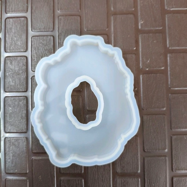 Wine Holder And Colour Palette Agate Mold (3"4 Inch ) 