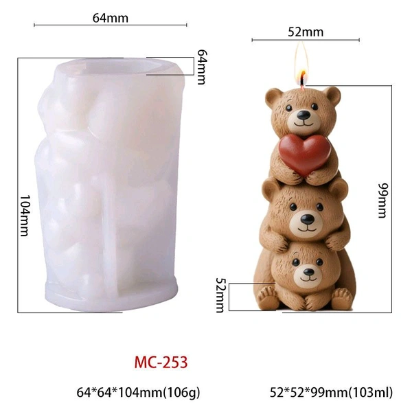 Teddy Bear Mold (Mc 253)