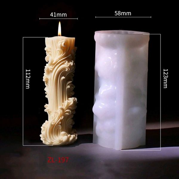 Candle Pillar Mold ( Zl 197)