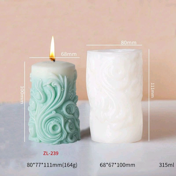 Candle Pillar Mold ( Zl 239)