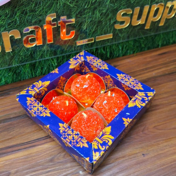 Mithai Candle Box 4pc (Ladoo)