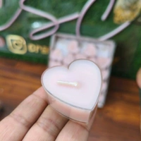 Heart Candle Tealight Pack Of 10 Pc 
