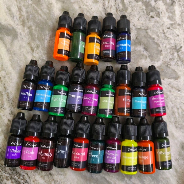 Candle And Resin  Colours Set Of 5 Different Shades 
