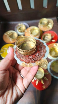 3" Inch Resin Tealight Set Of 4 Pcs 