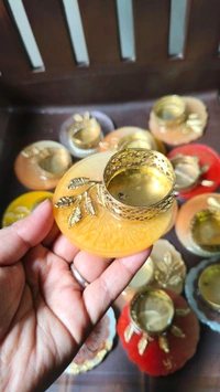 3" Inch Resin Tealight Set Of 4 Pcs 
