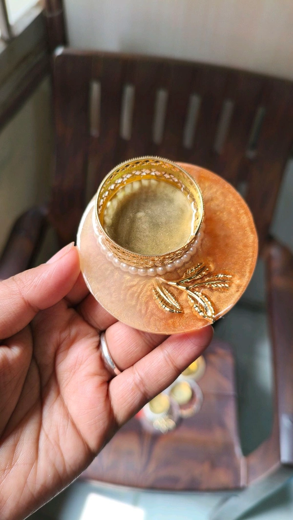 3" Inch Resin Tealight Set Of 4 Pcs 