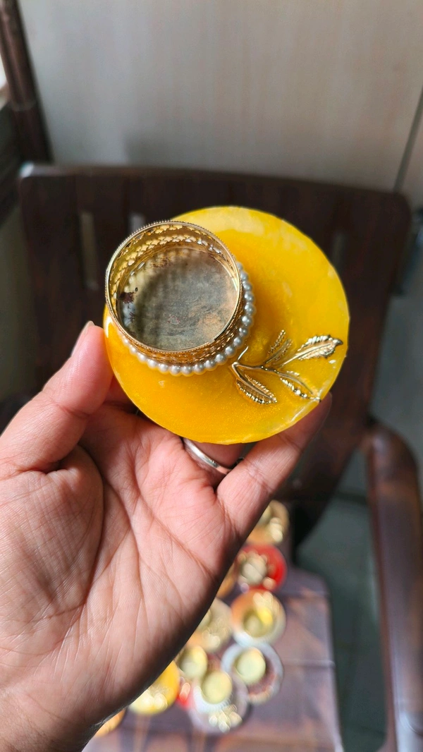3" Inch Resin Tealight Set Of 4 Pcs 