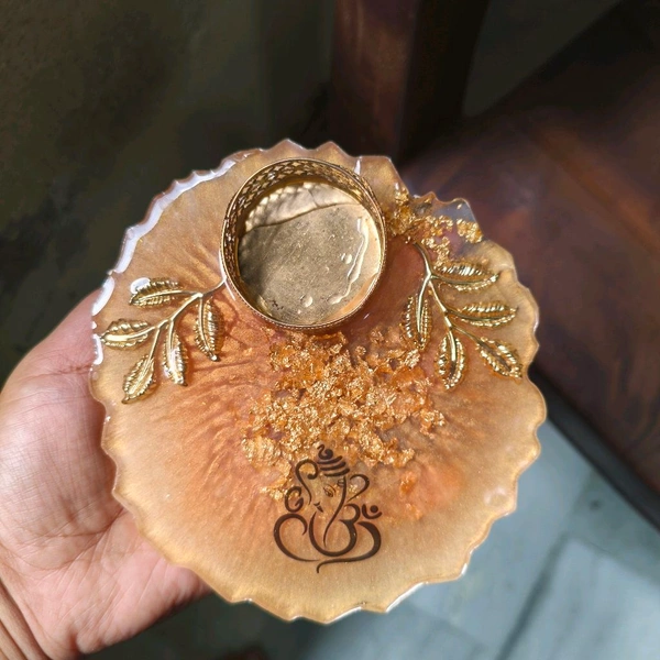 5" Inch Resin Tealight Set Of 2Pcs 