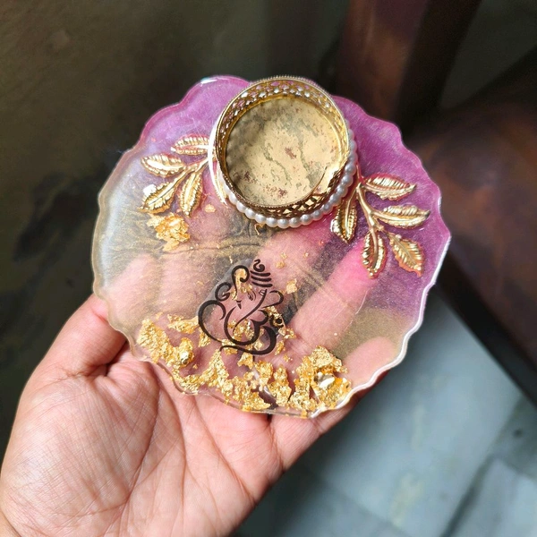 5" Inch Resin Tealight Set Of 2Pcs 