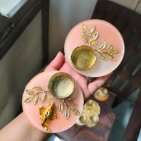 5" Inch Resin Tealight Set Of 2Pcs 