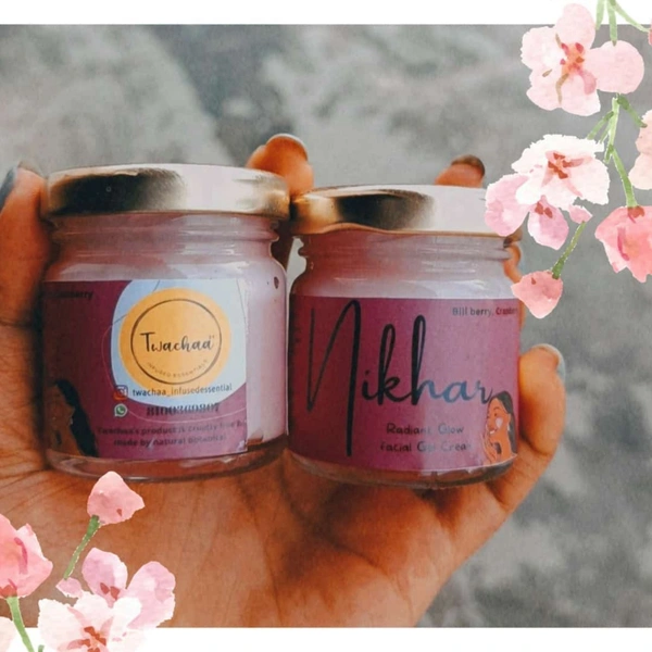Twachaa Infused Essentials  Nikhar Radiant Glow  Skin Repair Night Gel Cream