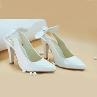 Stylish Women White Heel Material - 