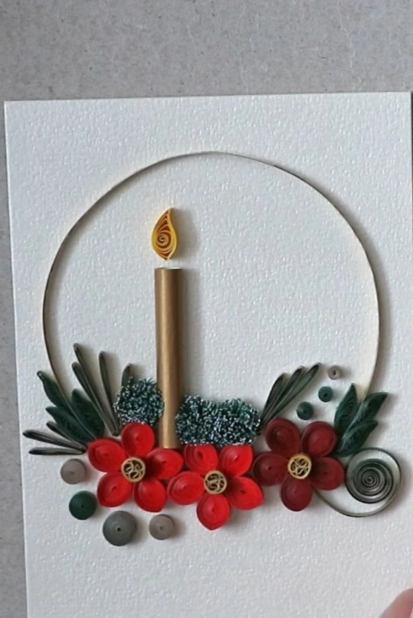 Christmas Card || Paper Quill