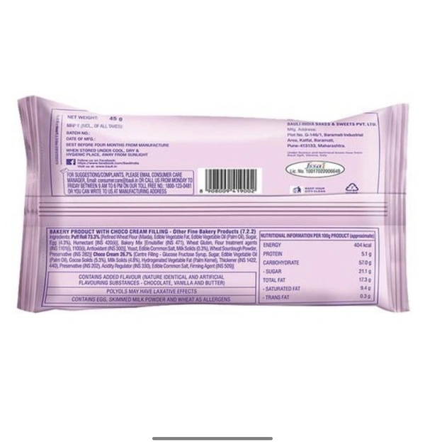 Bauli  Moonfils Choco Cream - 45gm