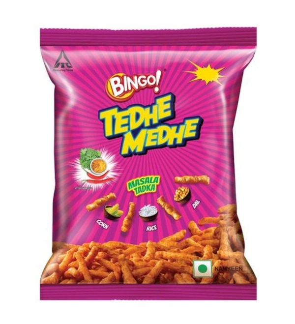 Bingo Tedhe Medhe  Masala Tadka - 50gm