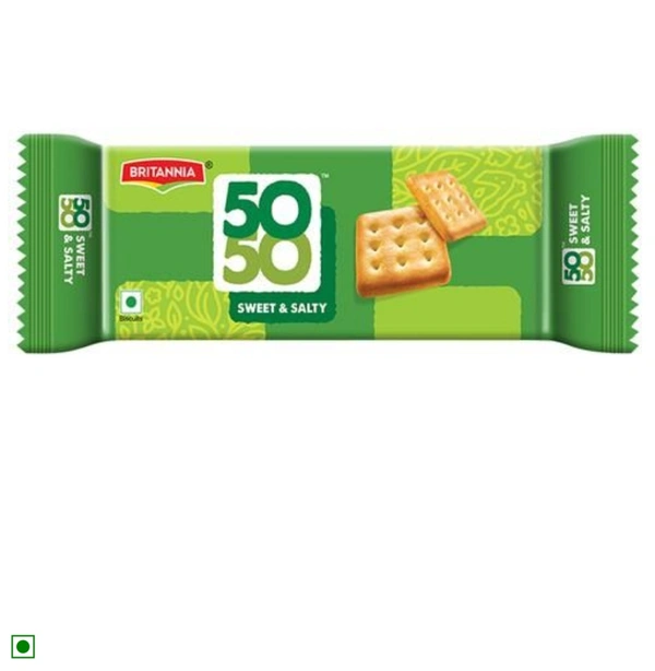 Britannia 50-50 Sweet & Salty Biscuits - 76gm