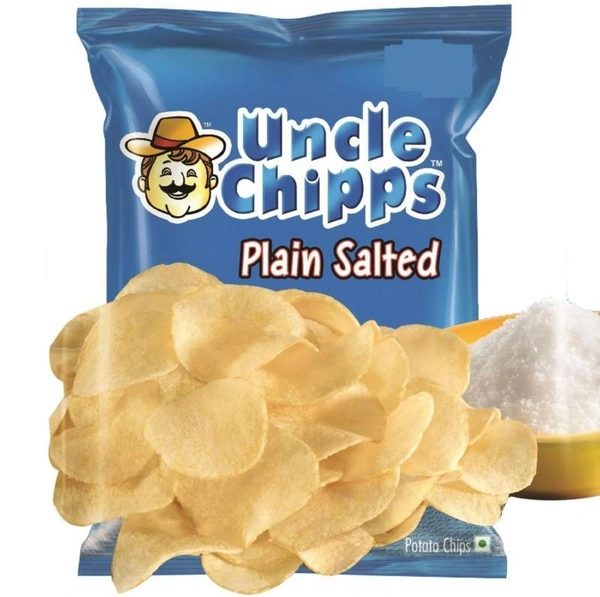 Uncle Chipps Plain Salted  - 50gm