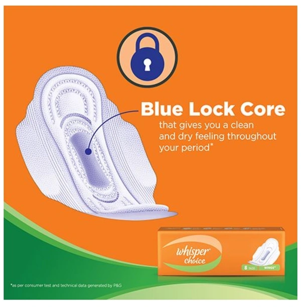 Whisper Choice Sanitary Pads  - 7pc