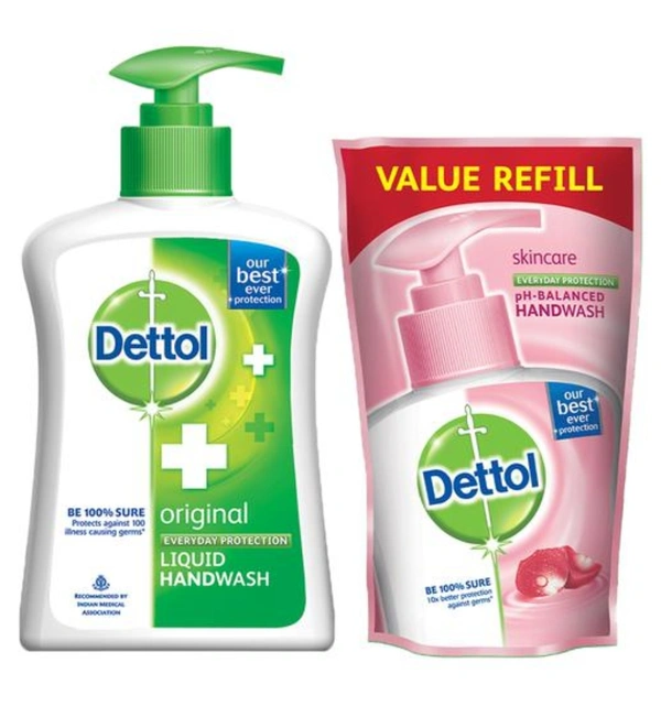 Dettol Liquid Handwash (Get Skincare Refill Pack Free ) - 200ml