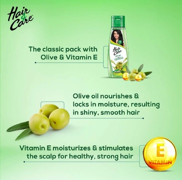 Hair & Care With Olive And Vitamin E Non Sticky Hair Oil  - 100ml