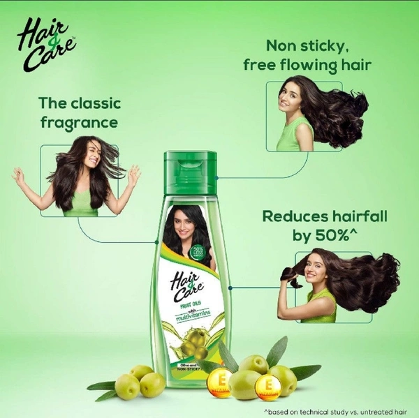Hair & Care With Olive And Vitamin E Non Sticky Hair Oil  - 100ml