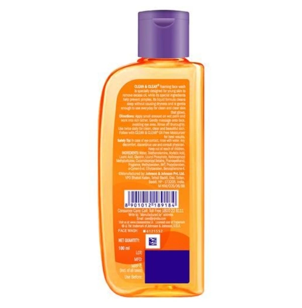 Clean & Clear Foaming Face Wash  - 100ml