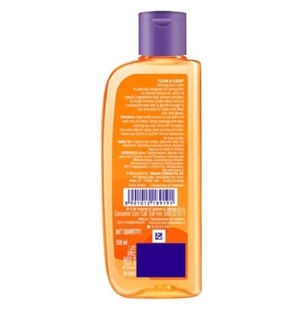 Clean & Clear Foaming Face Wash  - 150ml