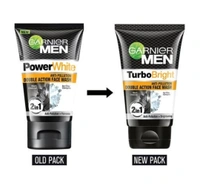Garnier Men Turbo Bright Anti Polution Double Action Face Wash  - 100gm