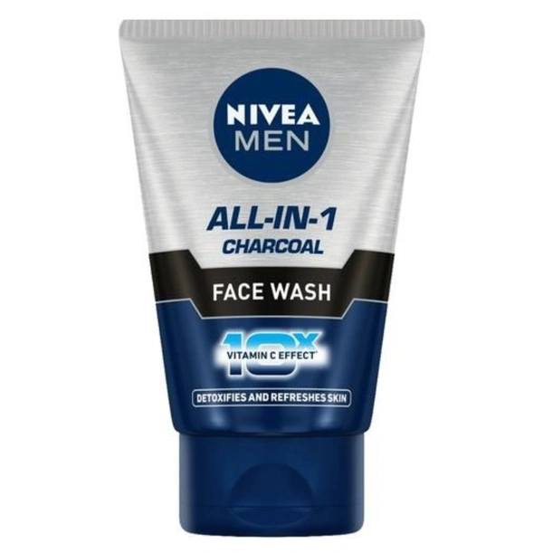 Nivea Men All In One Charcoal Face Wash  - 50gm
