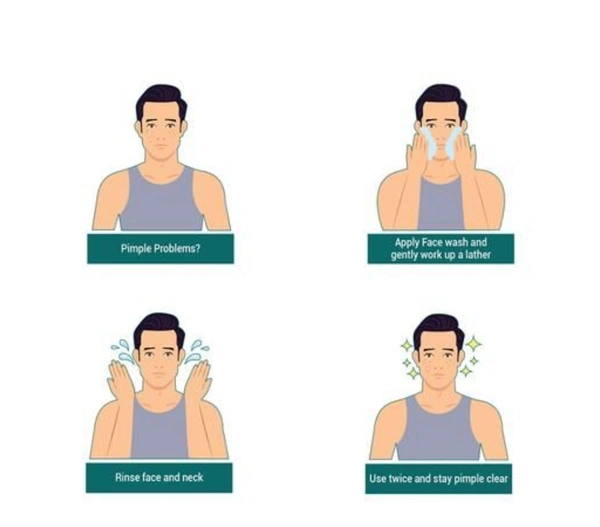 Himalaya Men Pimple Clear Neem Face Wash  - 50ml