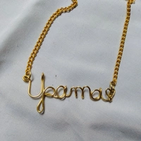 Customise Wire Necklace  - golden