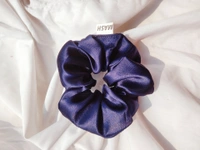 Nevi Blue Scrunchie - Nevi blue, xl